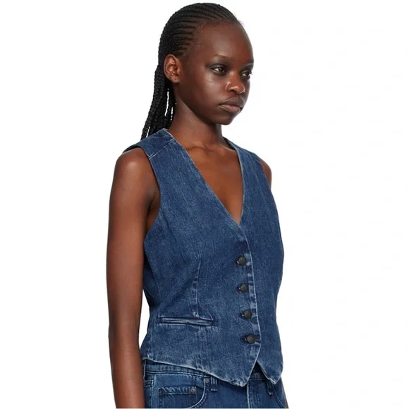 Rag & Bone Priya Denim Waistcoat